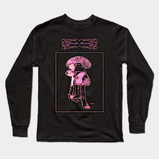 Pink Magic Mushroom Amanita Muscaria Long Sleeve T-Shirt